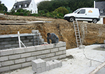 Réalisation des fondations à Morsbronn-les-Bains